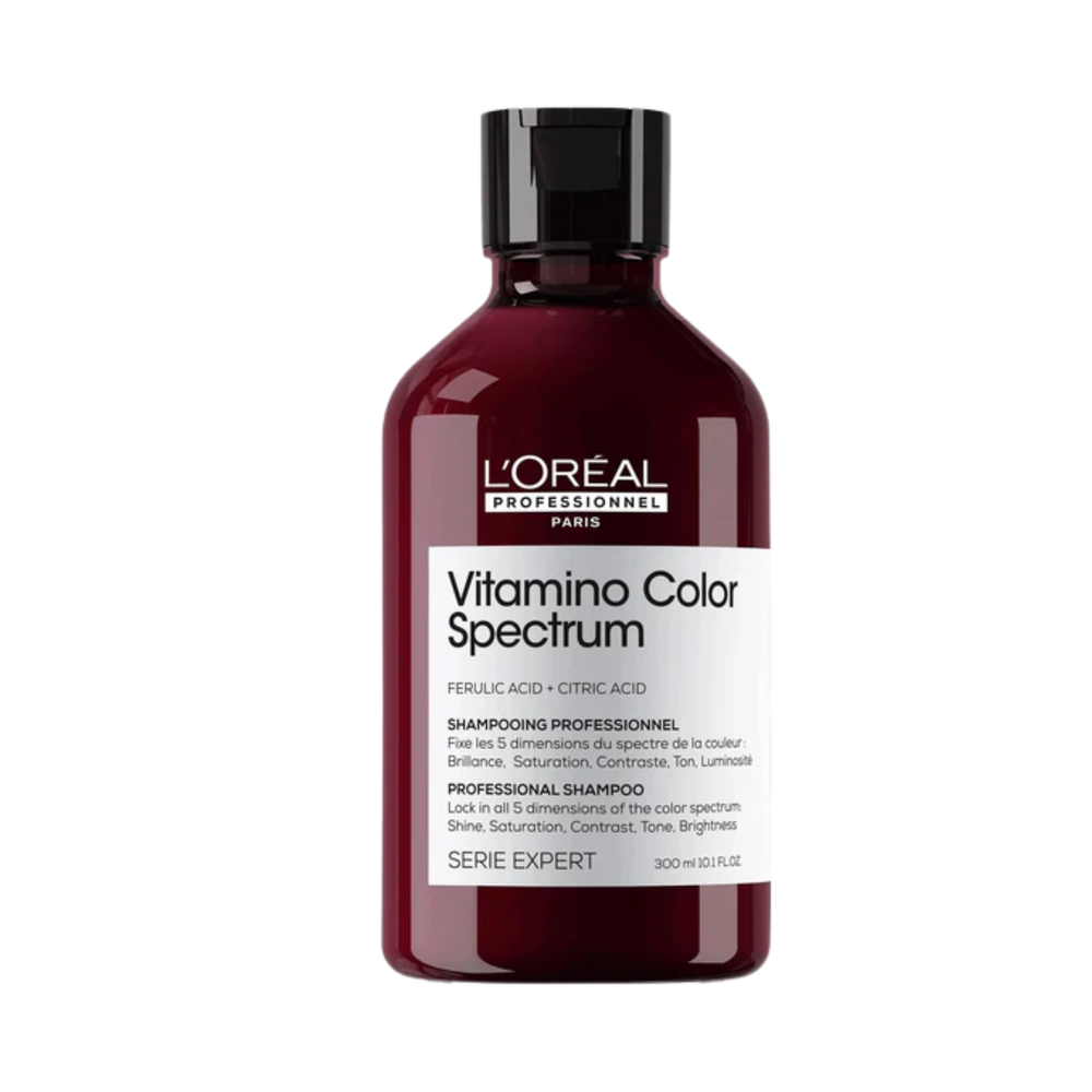 Flacon de revitalisant Vitamino Color Spectrum L’Oréal Professionnel 500 ml, soin cheveux colorés.
