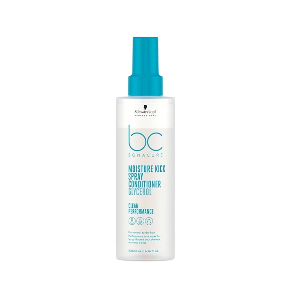 Flacon de 200 ml du revitalisant sans rinçage Bonacure Moisture Kick de Schwarzkopf