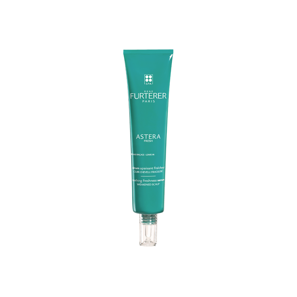 Tube du Sérum Astera Fresh René Furterer 75 ml, soin apaisant sans rinçage pour cuir chevelu irrité