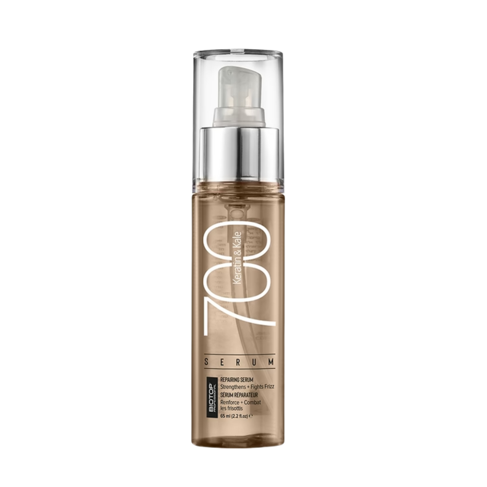 Flacon de sérum capillaire Biotop 700 Keratin & Kale 65 mL avec pompe