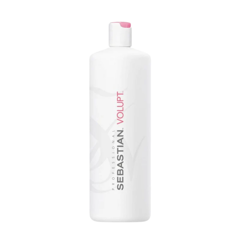 Flacon de 250 ml de Sebastian Volupt Conditioner, soin démêlant volumisant pour cheveux fins.