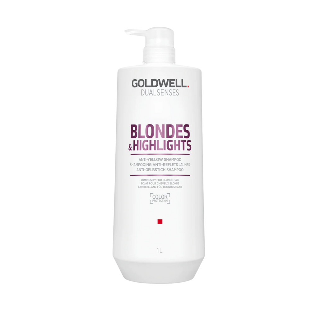 Shampoing Goldwell Anti-Yellow 1000 ml – Soin pour cheveux blonds