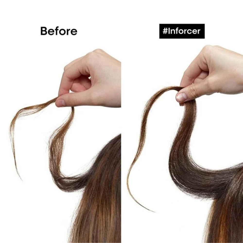 Flacon du Shampoing Inforcer Anti-Casse 500 ml de L'Oréal Professionnel, soin capillaire pour cheveux fragiles.