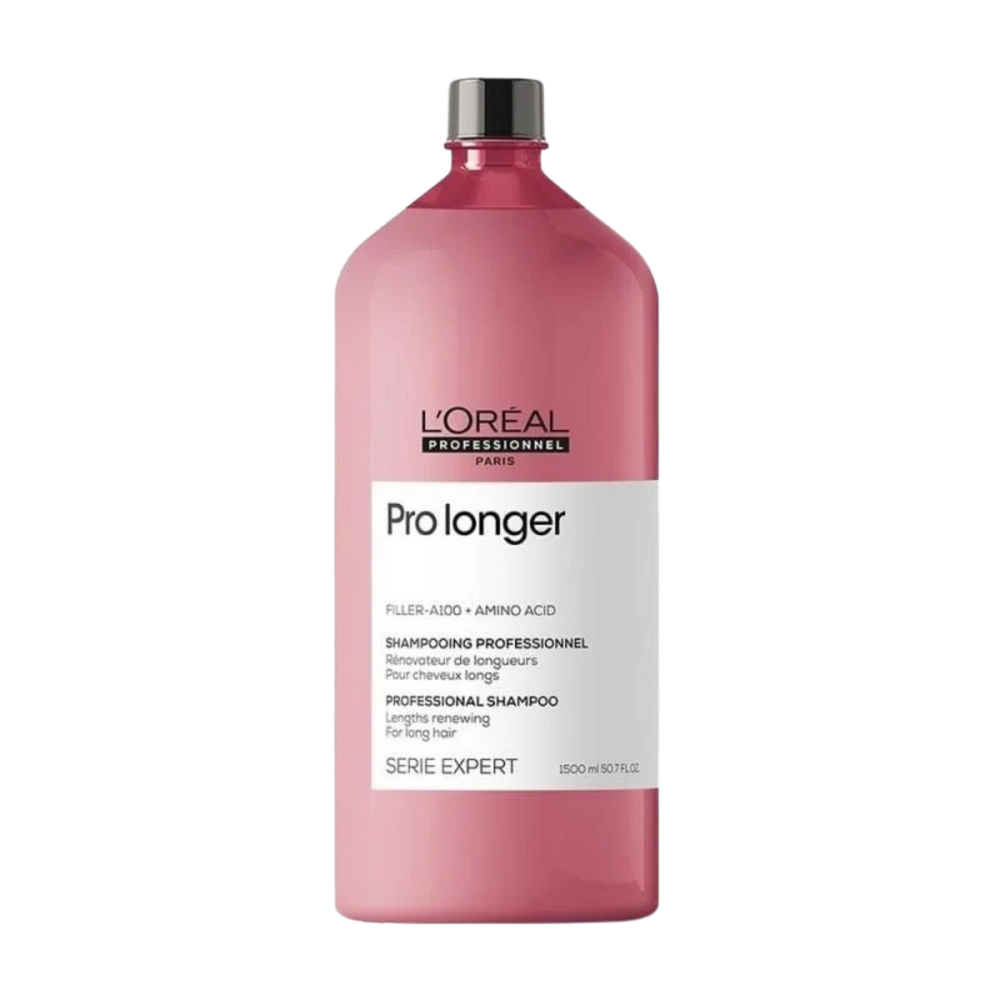 Flacon du Shampoing Rénovateur de Longueurs Pro Longer de L'Oréal Professionnel, soin capillaire pour cheveux longs.