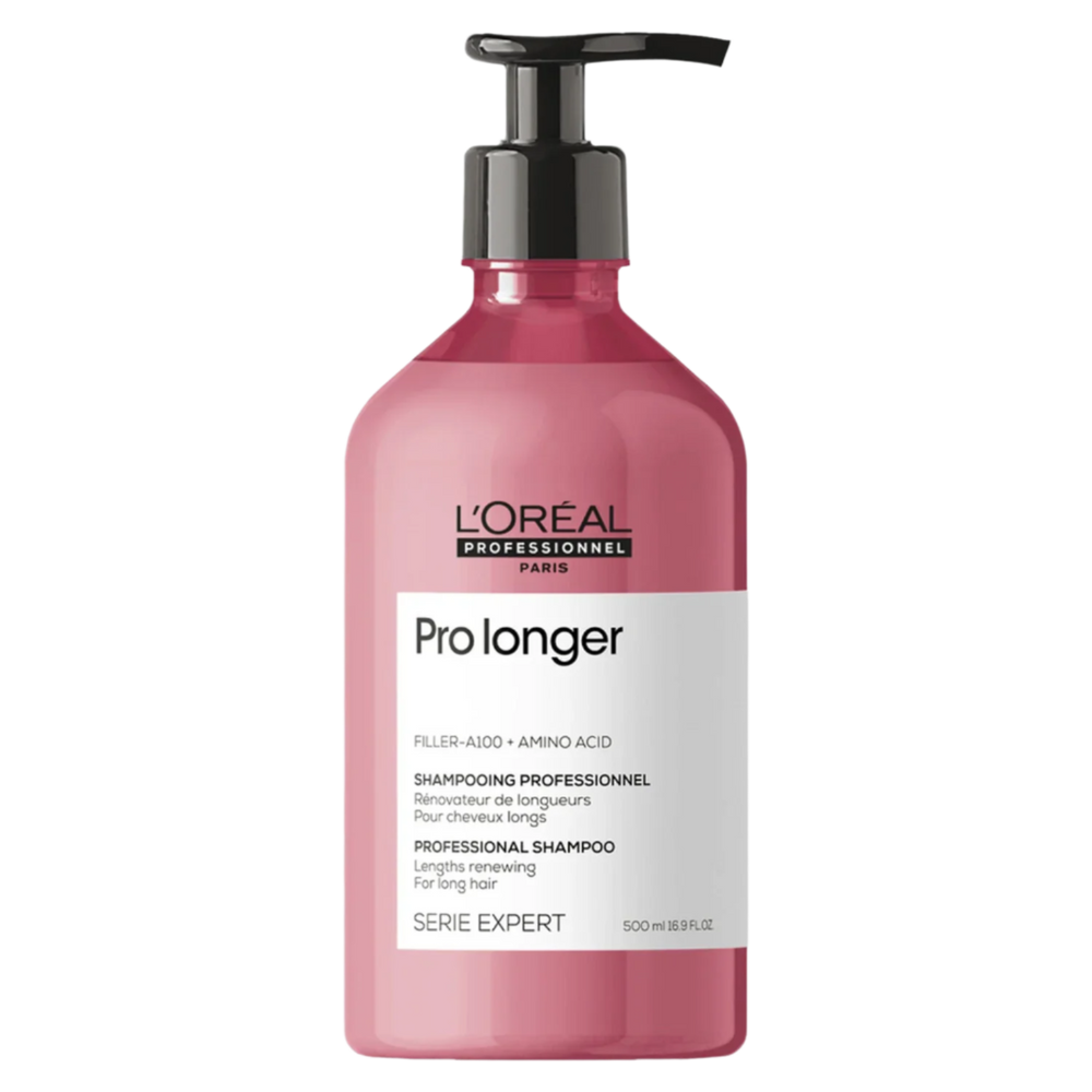 Flacon du Shampoing Rénovateur de Longueurs Pro Longer de L'Oréal Professionnel, soin capillaire pour cheveux longs.