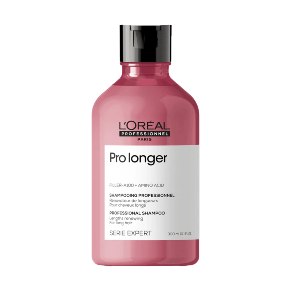 Flacon du Shampoing Rénovateur de Longueurs Pro Longer de L'Oréal Professionnel, soin capillaire pour cheveux longs.