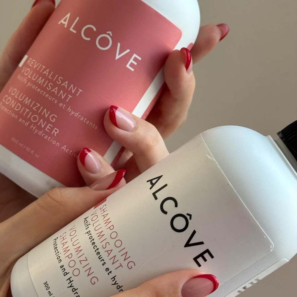 “Flacon de Shampoing Volumisant Alcôve – volume et brillance pour cheveux fins”