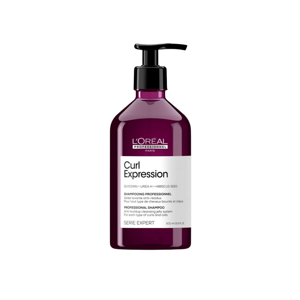 Flacon du shampooing Curl Expression de L'Oréal Professionnel, 300 ml, pour cheveux bouclés et frisés.