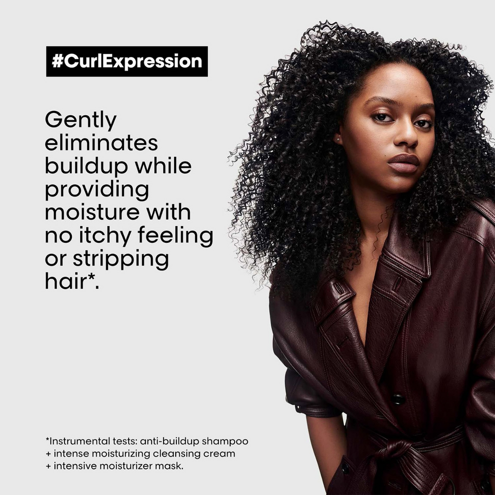 Flacon du shampooing Curl Expression de L'Oréal Professionnel, 300 ml, pour cheveux bouclés et frisés.