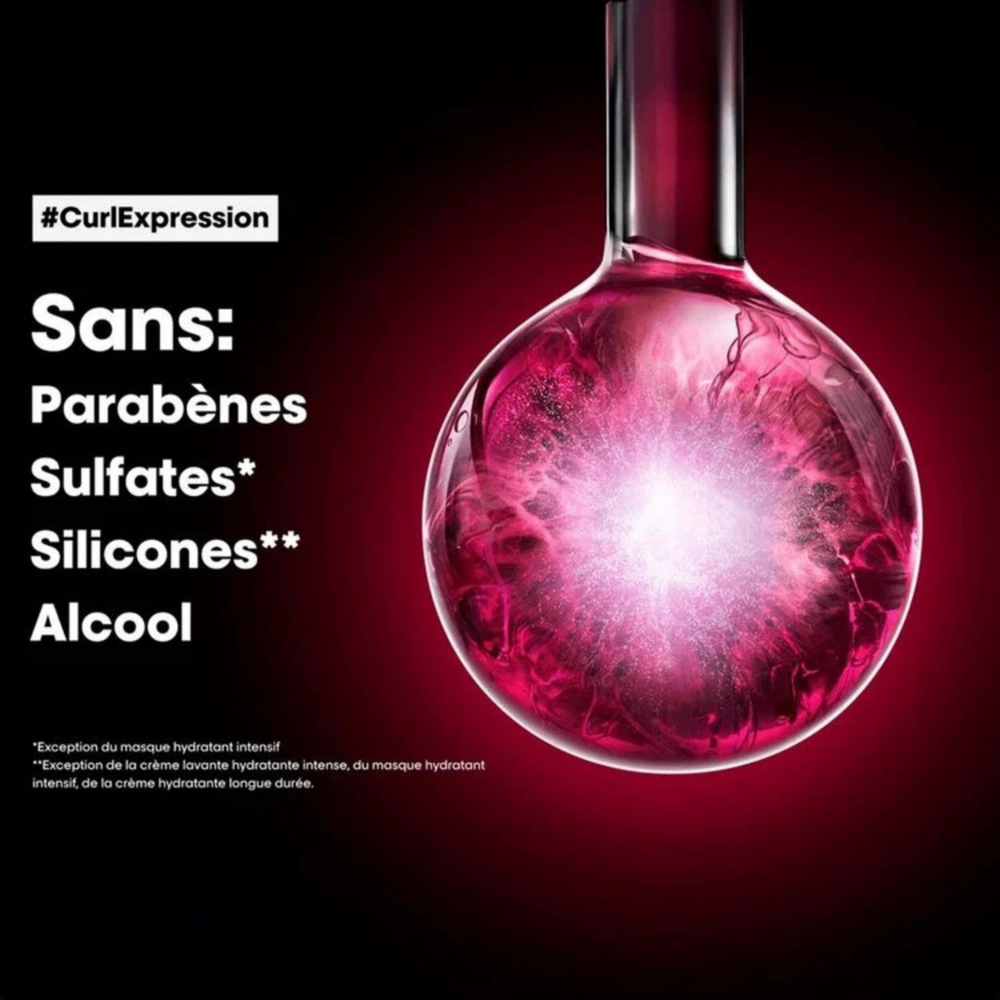 Flacon du shampooing Curl Expression de L'Oréal Professionnel, 300 ml, pour cheveux bouclés et frisés.