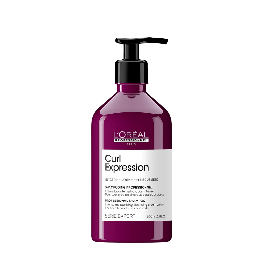 Flacon du shampooing Curl Expression de L'Oréal Professionnel, 300 ml, pour cheveux bouclés et frisés.
