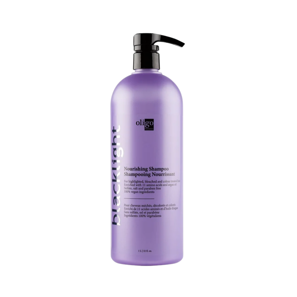 « Flacon du Shampooing Nourishing Oligo Professionnel – soin hydratant pour cheveux colorés et décolorés »