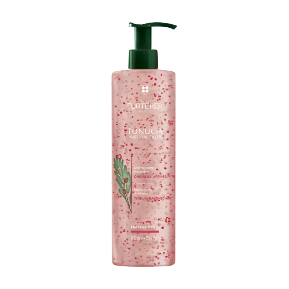 Tube de Shampooing Repulpant Tonucia René Furterer, 200 ml, pour redensifier les cheveux affinés.