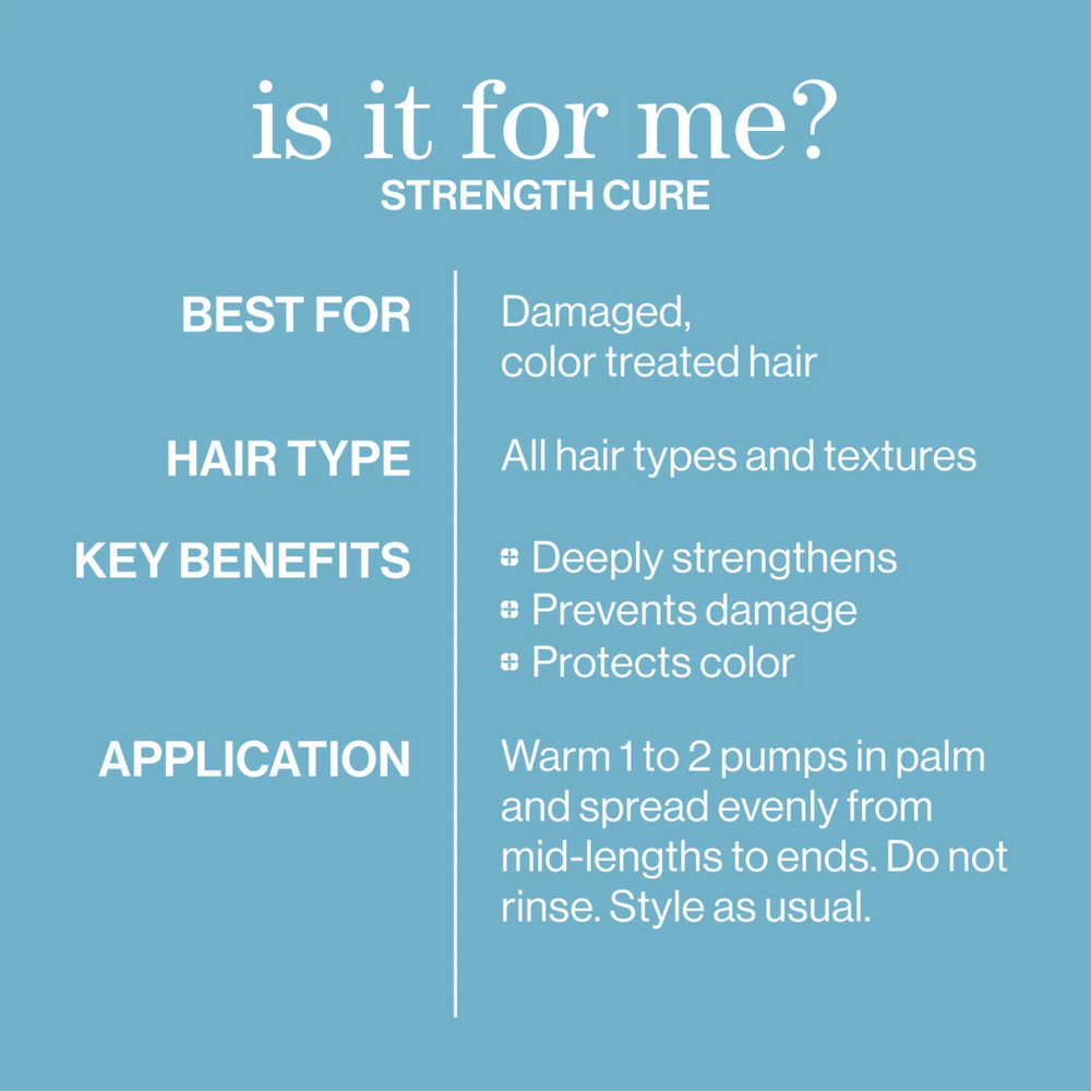 Flacon de Pureology Strength Cure Dream Healer Serum 100 ml pour cheveux abîmés et colorés