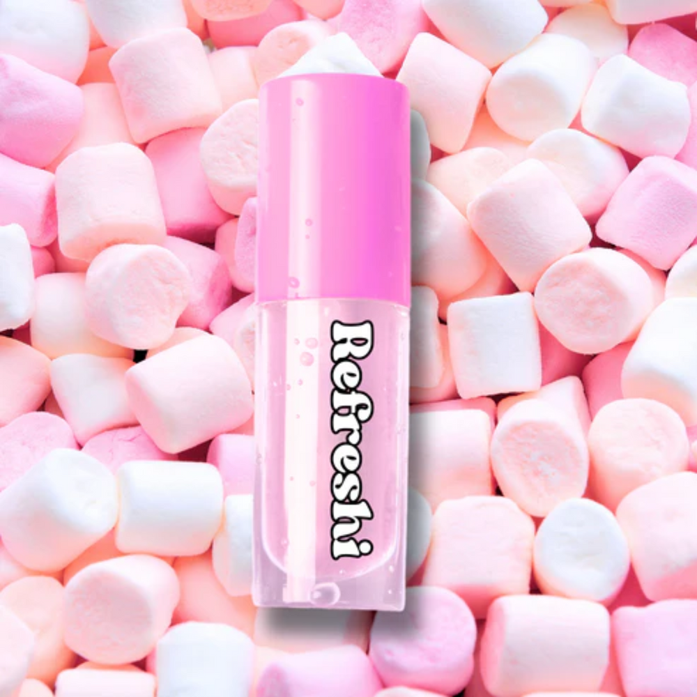 Tube 5 ml Sweet Cereal Lip Oil Refreshi, texture glossy non collante, parfum céréales sucrées, bulles anti‑débordement