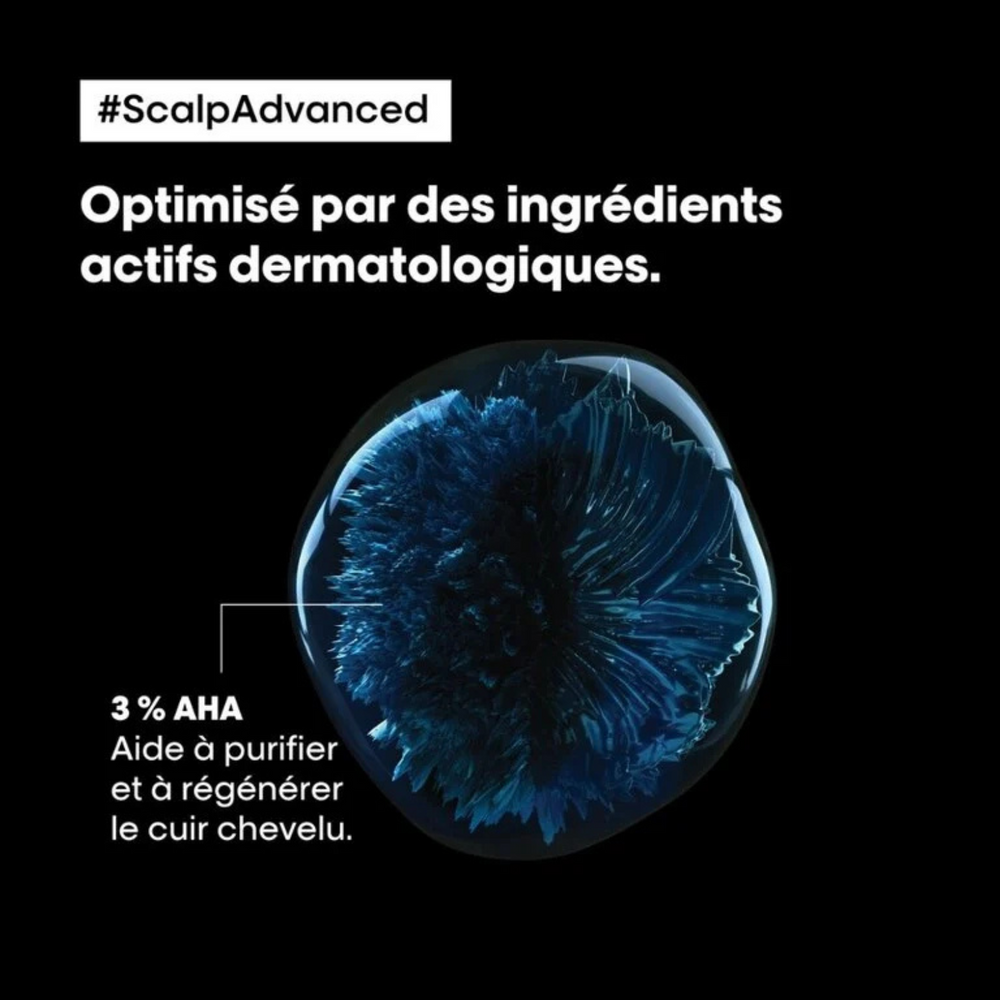 Flacon du Traitement Apaisant Intense Anti-Inconfort Scalp Advanced 200 ml de L'Oréal Professionnel, soin apaisant pour cuir chevelu sensible.