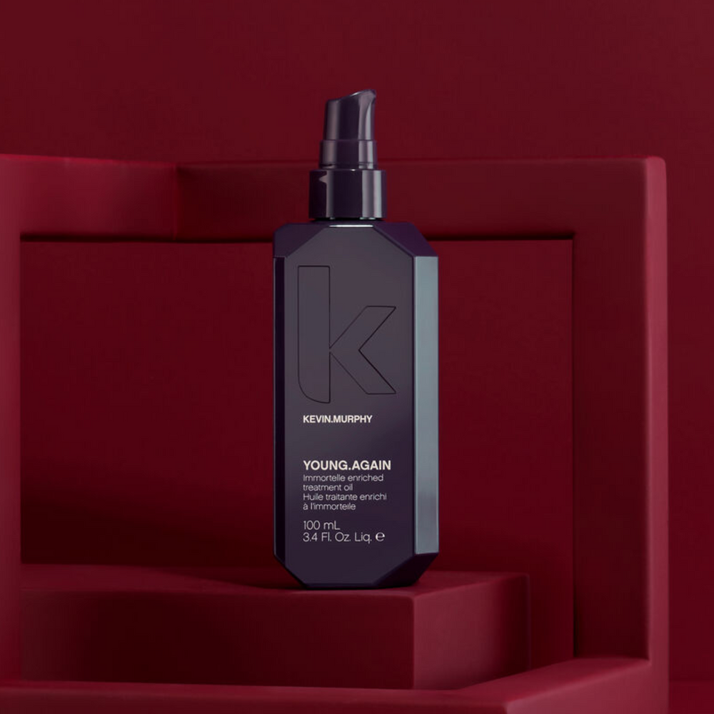 Flacon de YOUNG.AGAIN Kevin Murphy — huile capillaire anti-âge sans rinçage