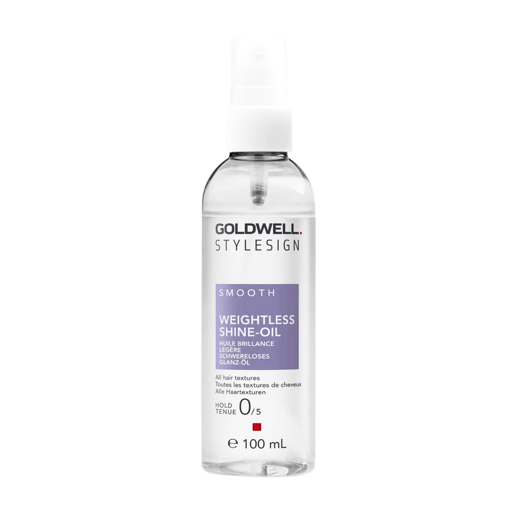 Flacon Huile Brillance Légère Goldwell Stylesign 50 ml avec étiquette visible