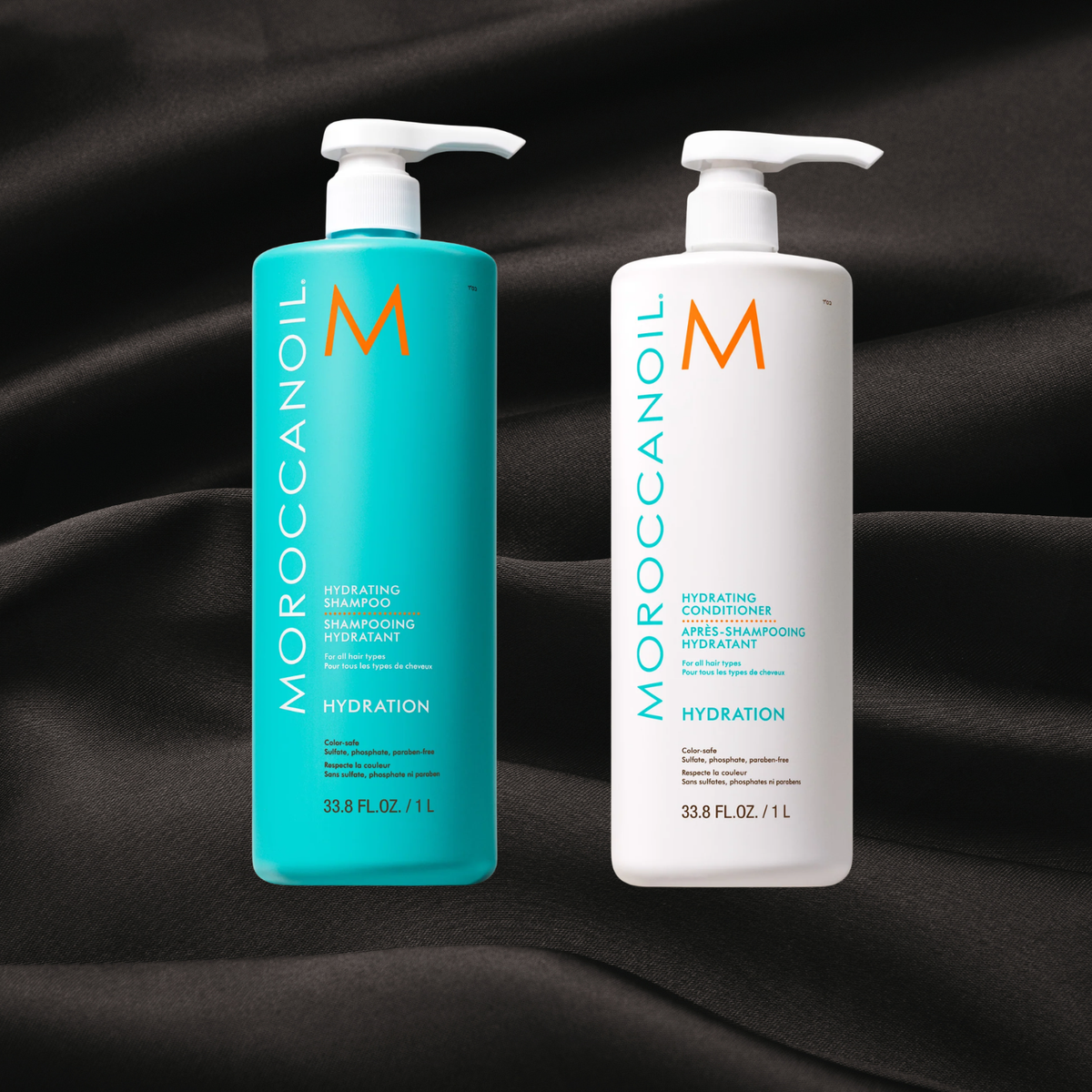 shampooing et revitalisant hydratant de moroccanoil