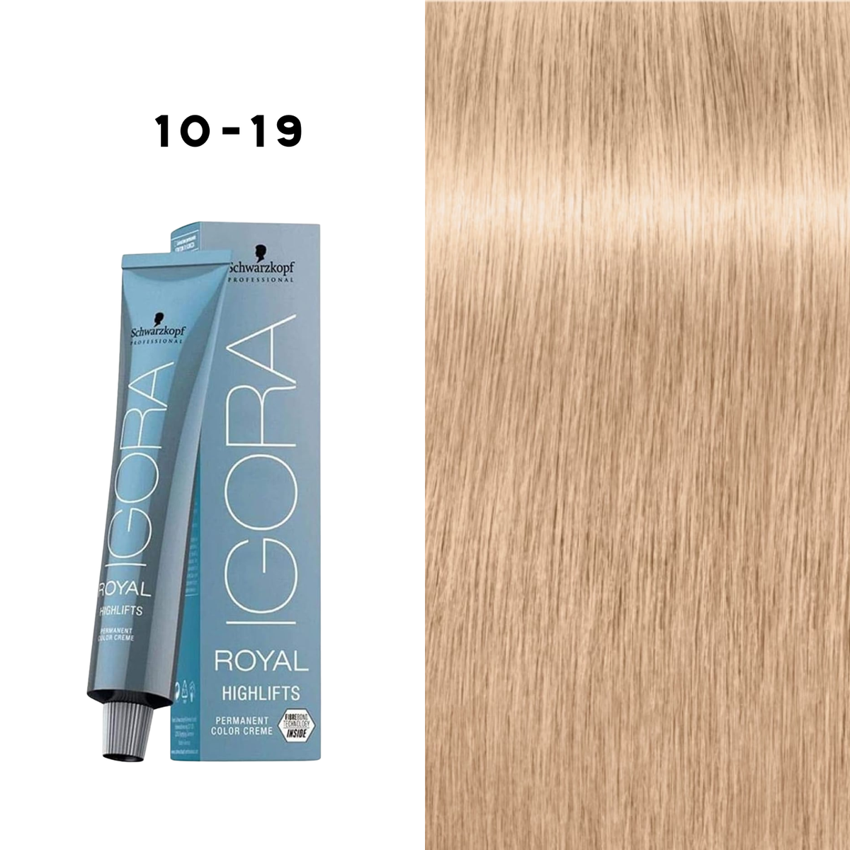 Tube IGORA Highlifts — coloration éclaircissante professionnelle pour blonds froids