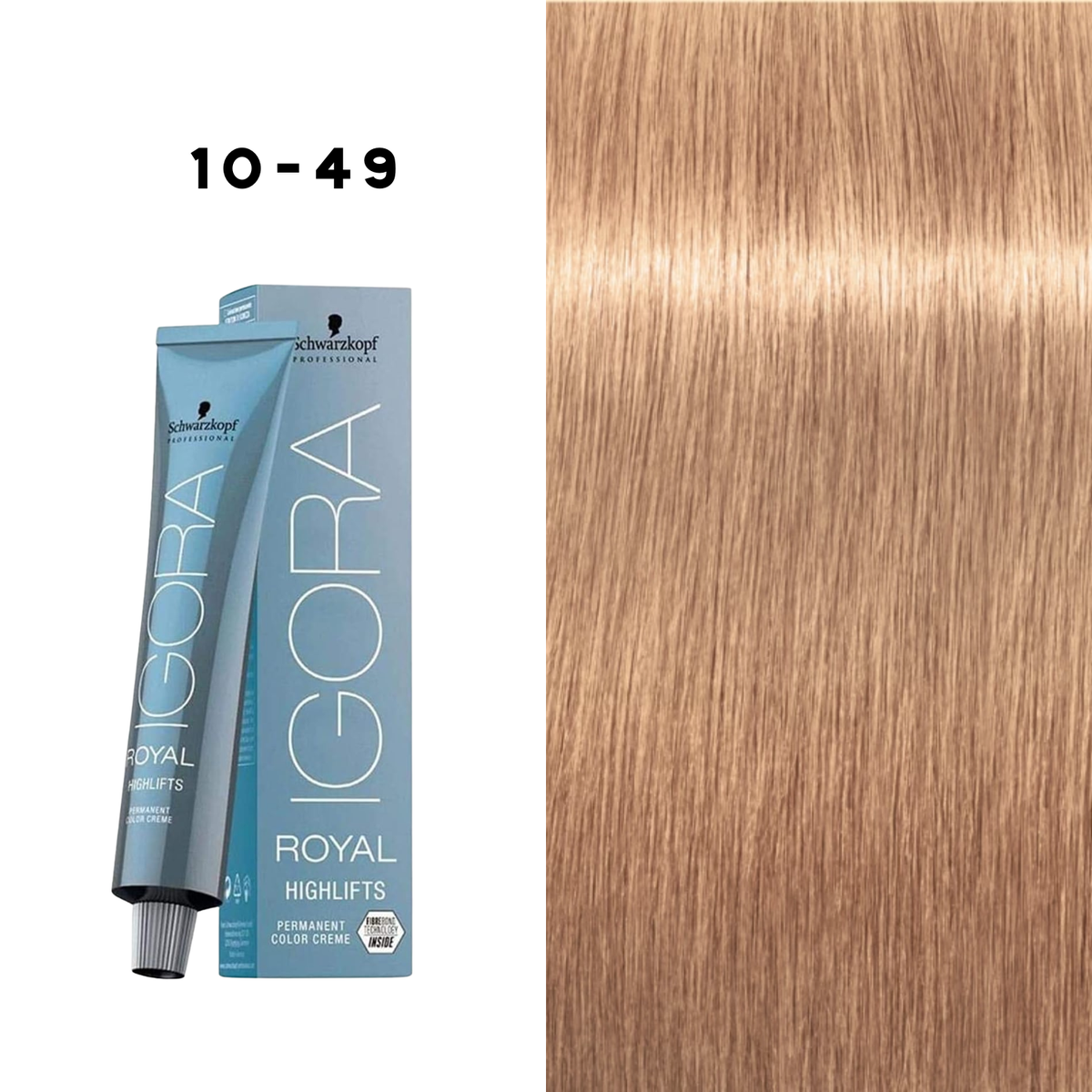Tube IGORA Highlifts — coloration éclaircissante professionnelle pour blonds froids