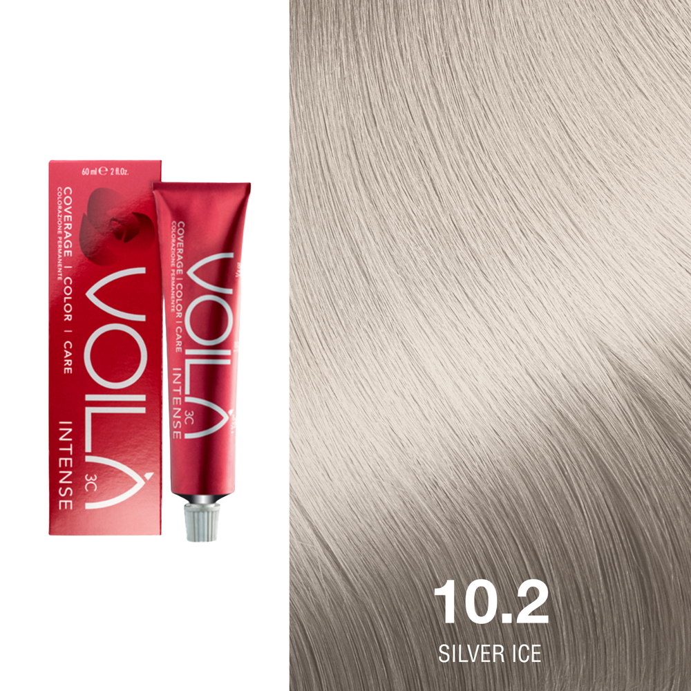 Tube de coloration permanente Voilà 60 ml pour cheveux – couleur intense et couverture totale des cheveux blancs