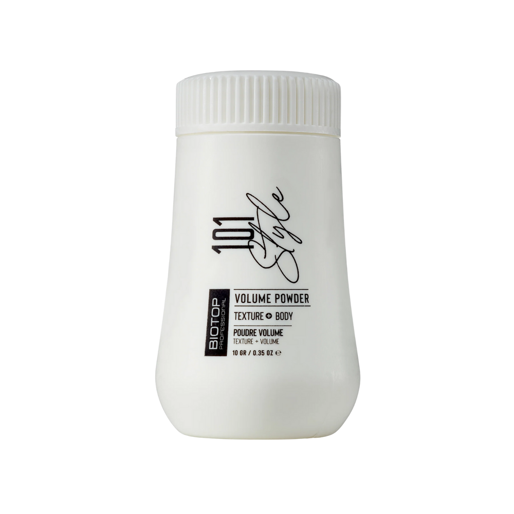 Pot 10 g de Biotop 101 Create Volume Powder – poudre pour volume instantané et texture.

