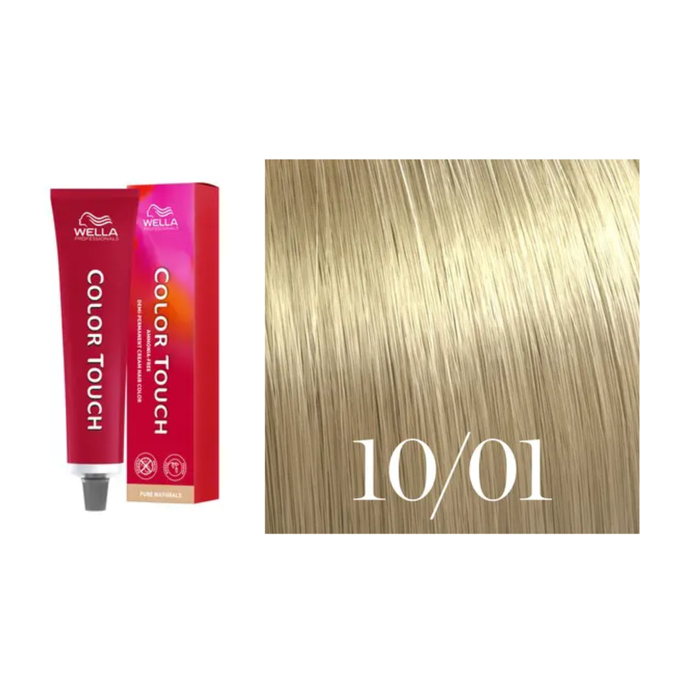 Tube de coloration Wella Color Touch demi-permanente 60 ml – nuances de couleur brillantes et professionnelles.