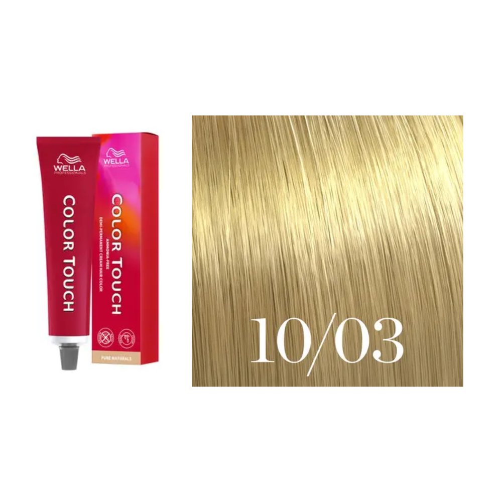 Tube de coloration Wella Color Touch demi-permanente 60 ml – nuances de couleur brillantes et professionnelles.
