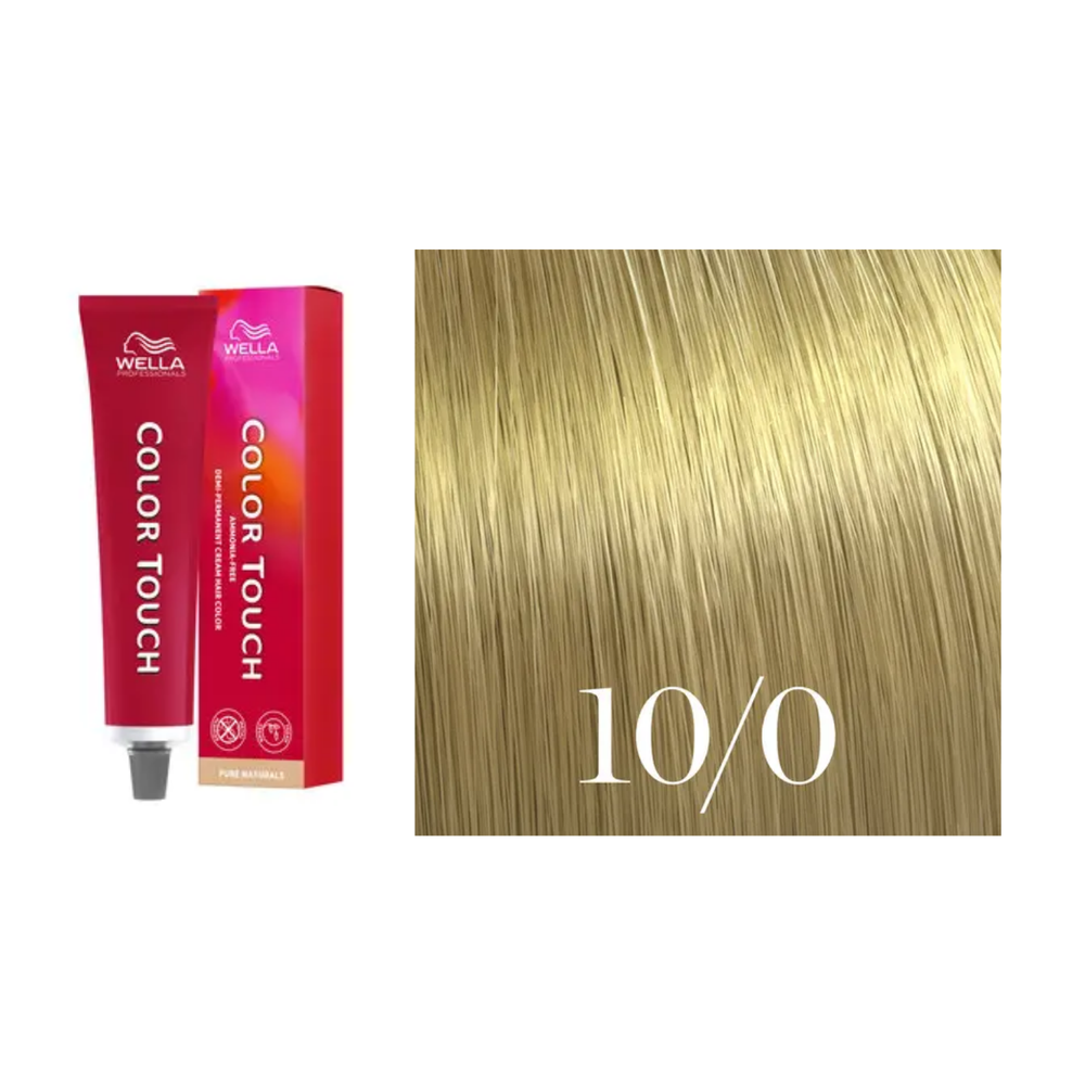 Tube de coloration Wella Color Touch demi-permanente 60 ml – nuances de couleur brillantes et professionnelles.