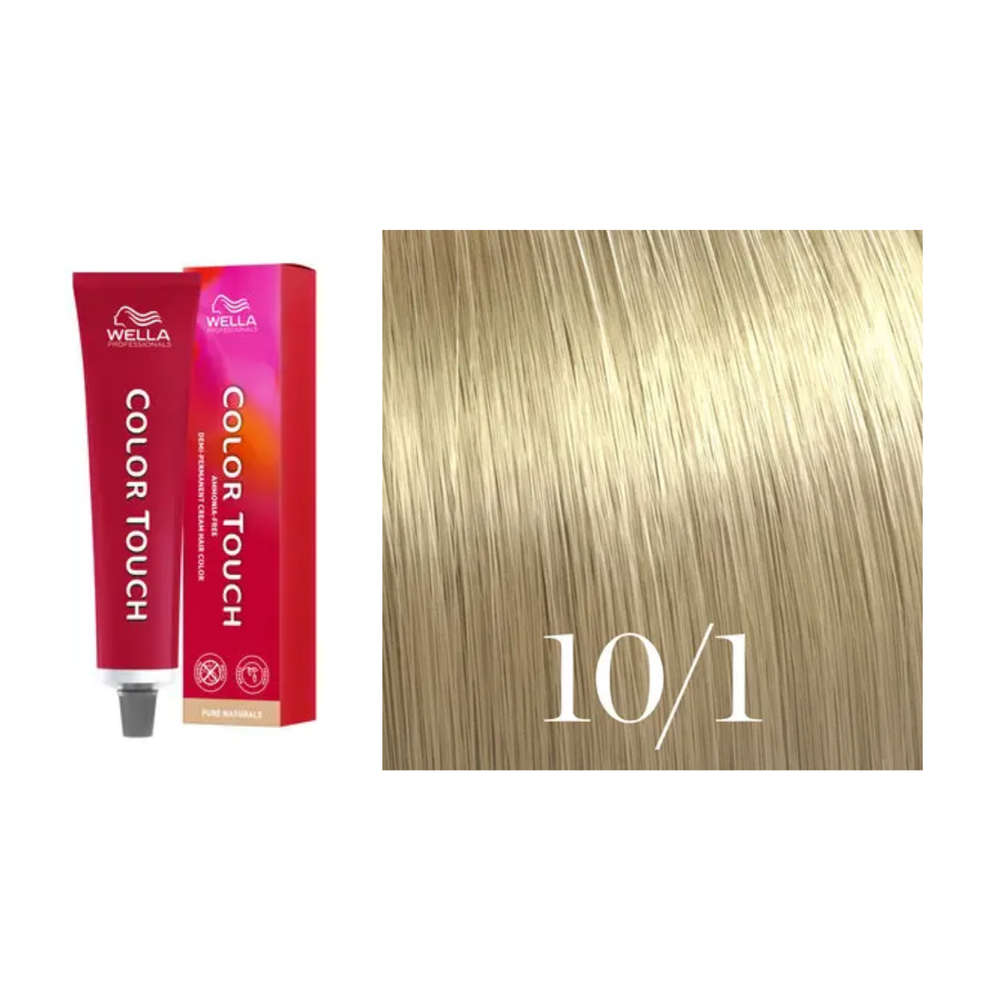 Tube de coloration Wella Color Touch demi-permanente 60 ml – nuances de couleur brillantes et professionnelles.