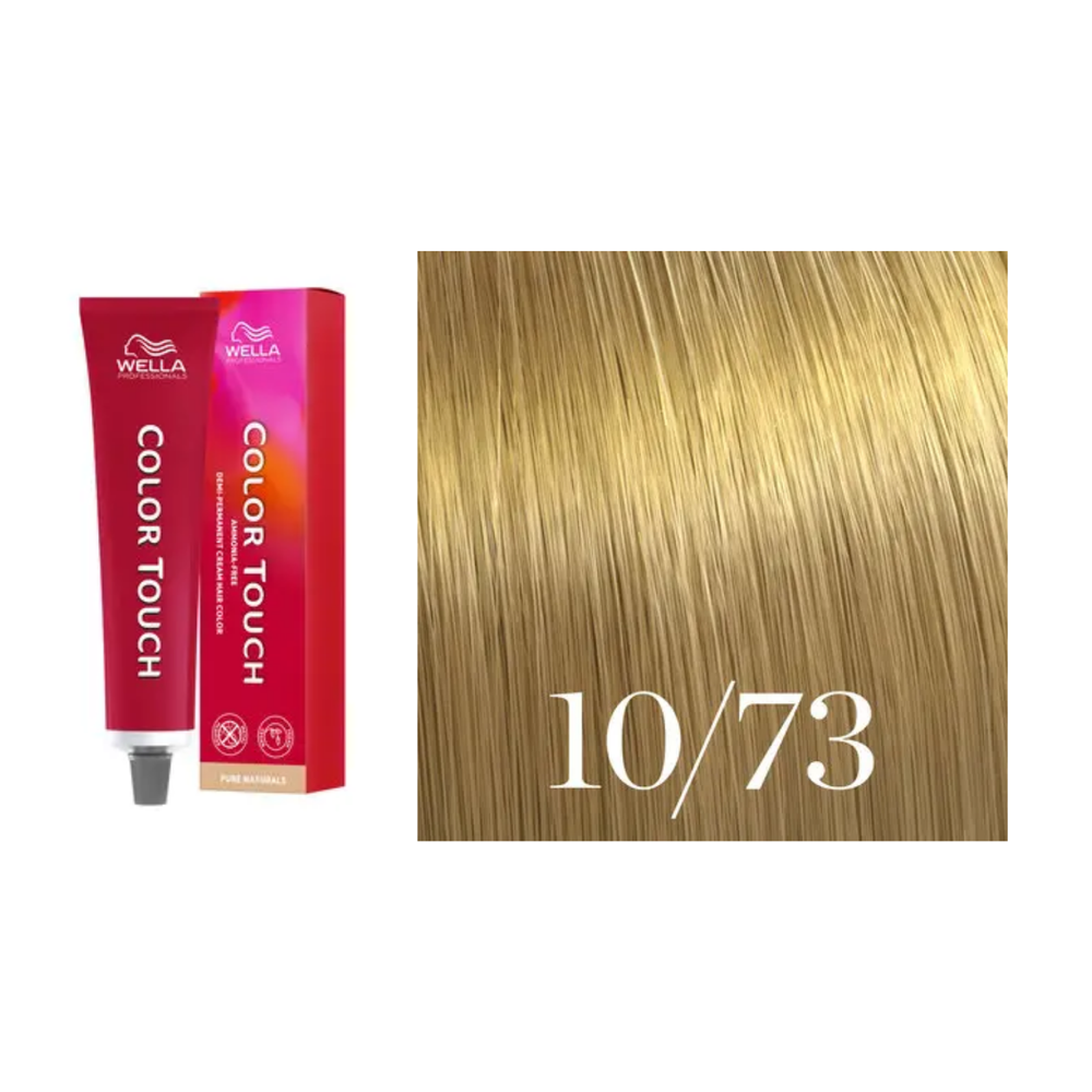Tube de coloration Wella Color Touch demi-permanente 60 ml – nuances de couleur brillantes et professionnelles.