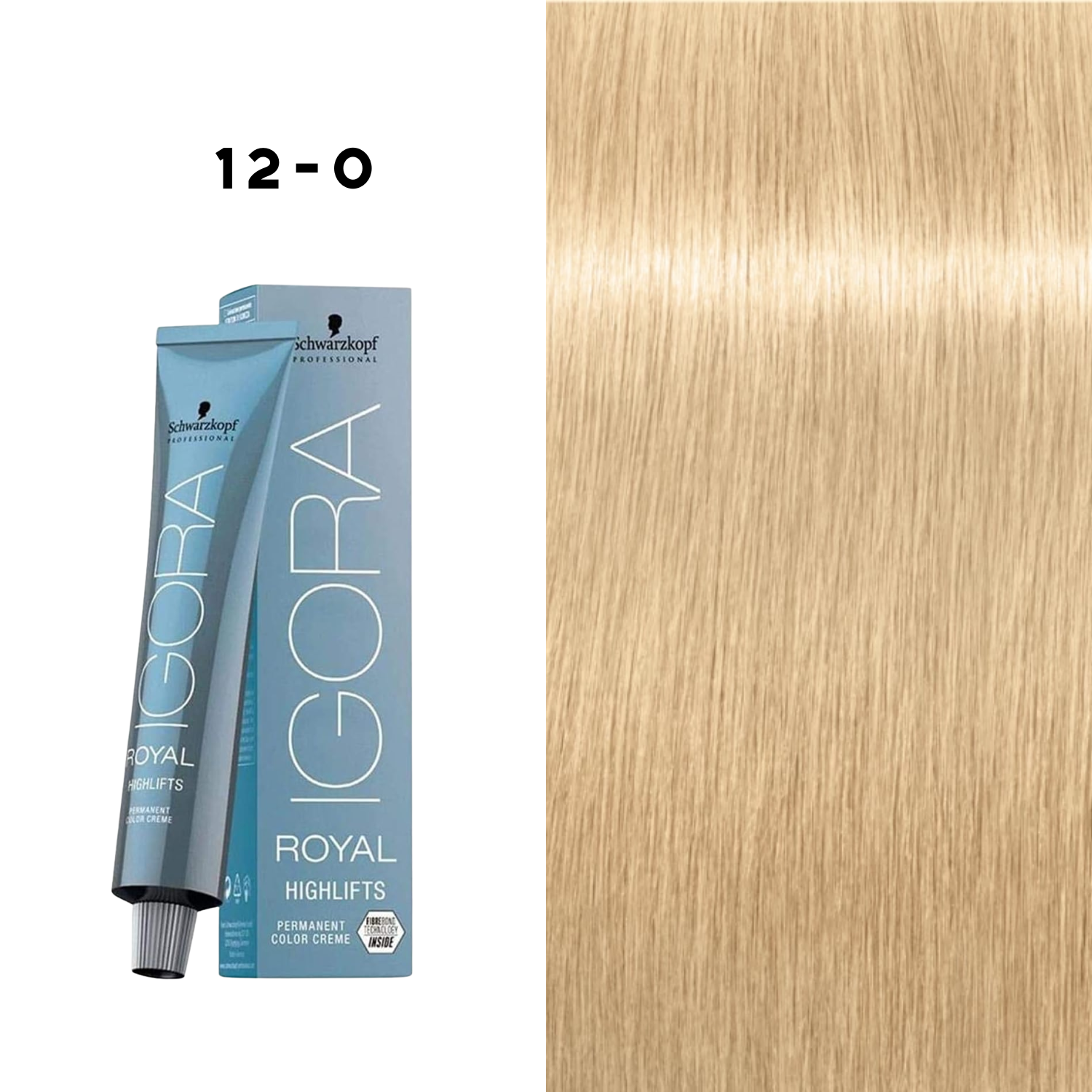 Tube IGORA Highlifts — coloration éclaircissante professionnelle pour blonds froids