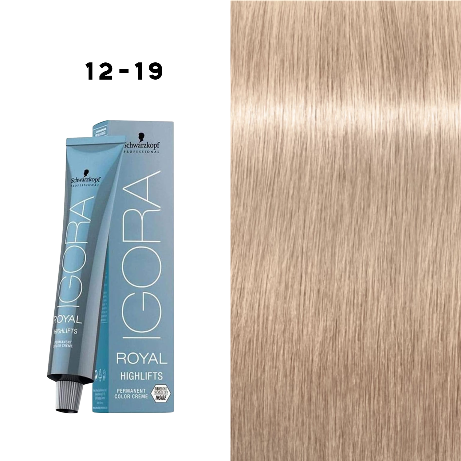 Tube IGORA Highlifts — coloration éclaircissante professionnelle pour blonds froids