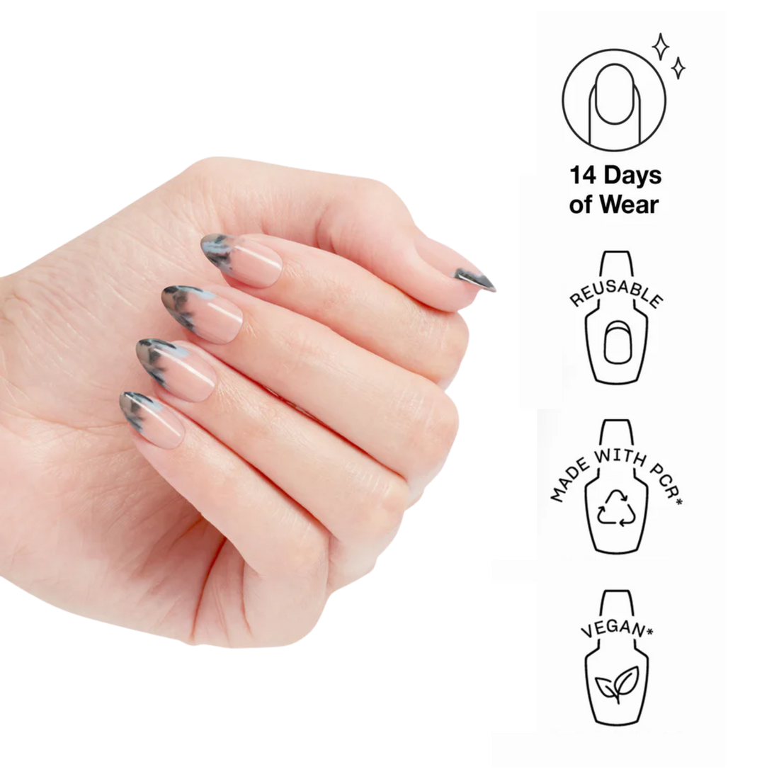 Faux-ongles OPI xPRESS/ON Nail Art Sooo Fine Art effet gel artistique réutilisables