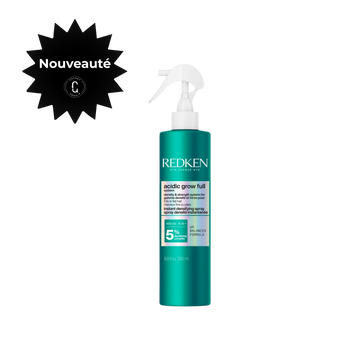 Spray densifiant Redken Acidic Grow Full pour cheveux fins, soin capillaire sans rinçage volumisant avec protection thermique.