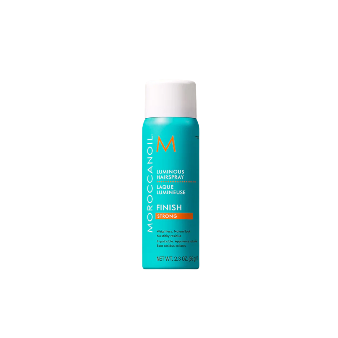 Aérosol Moroccanoil Luminous Strong Hold Hairspray, fixation ferme flexible et brillance naturelle pour tous types de cheveux

