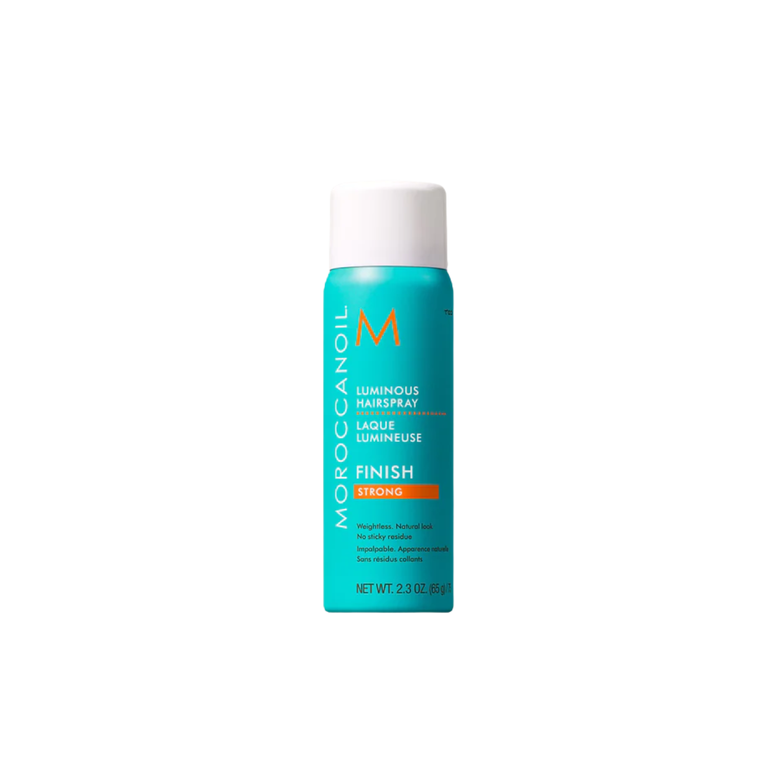 Aérosol Moroccanoil Luminous Strong Hold Hairspray, fixation ferme flexible et brillance naturelle pour tous types de cheveux

