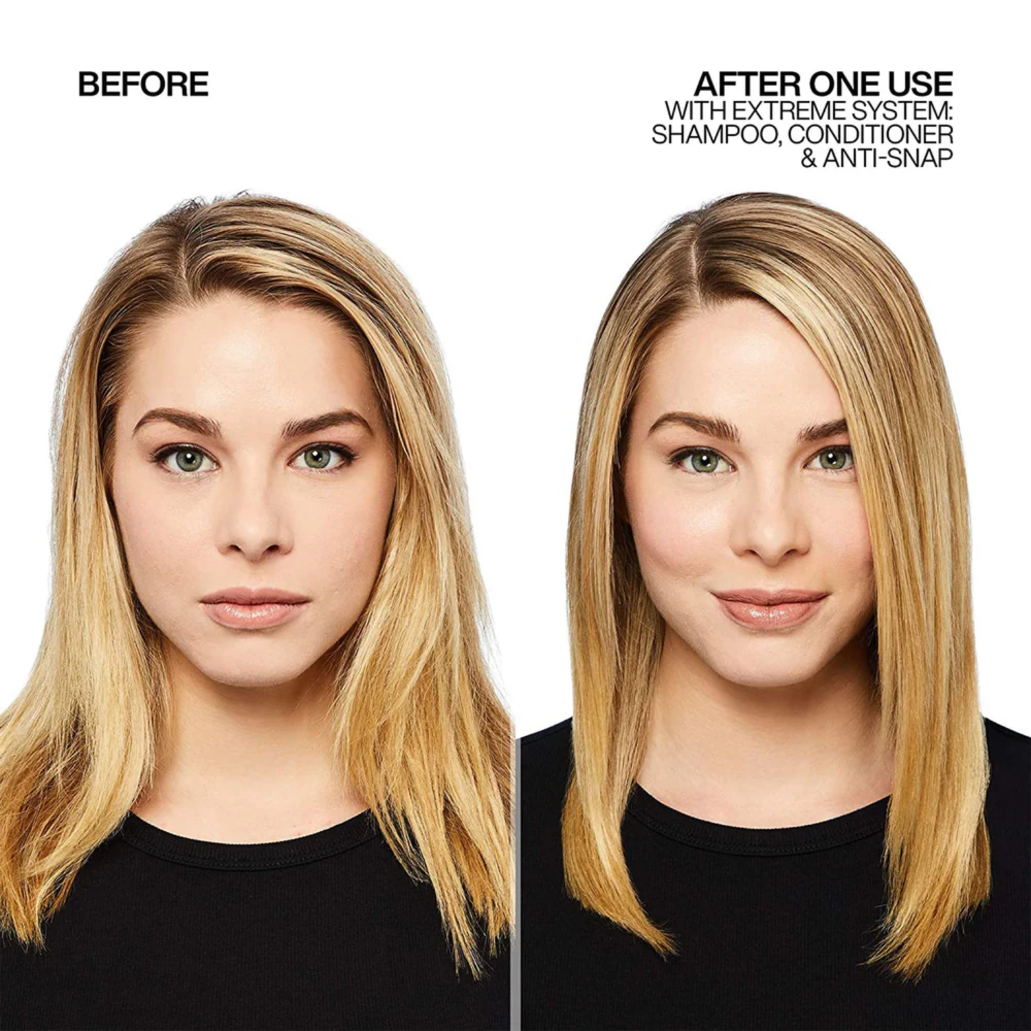 Flacon de revitalisant Redken Extreme pour cheveux abîmés, enrichi en protéines RCT pour renforcer et lisser la fibre capillaire