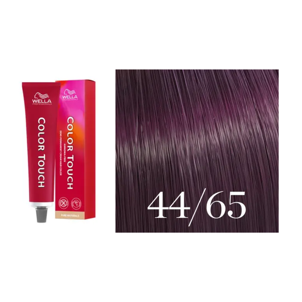 Tube de coloration Wella Color Touch demi-permanente 60 ml – nuances de couleur brillantes et professionnelles.