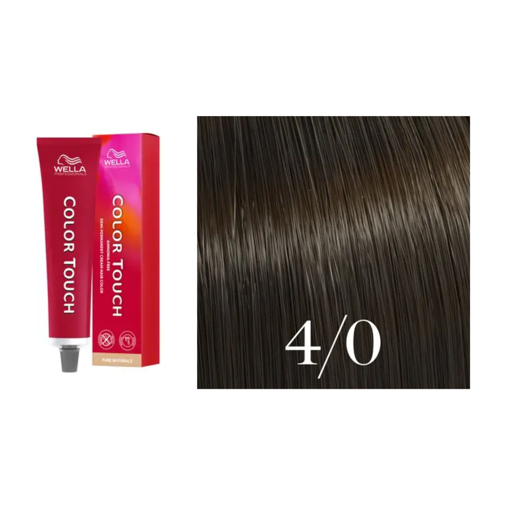 Tube de coloration Wella Color Touch demi-permanente 60 ml – nuances de couleur brillantes et professionnelles.