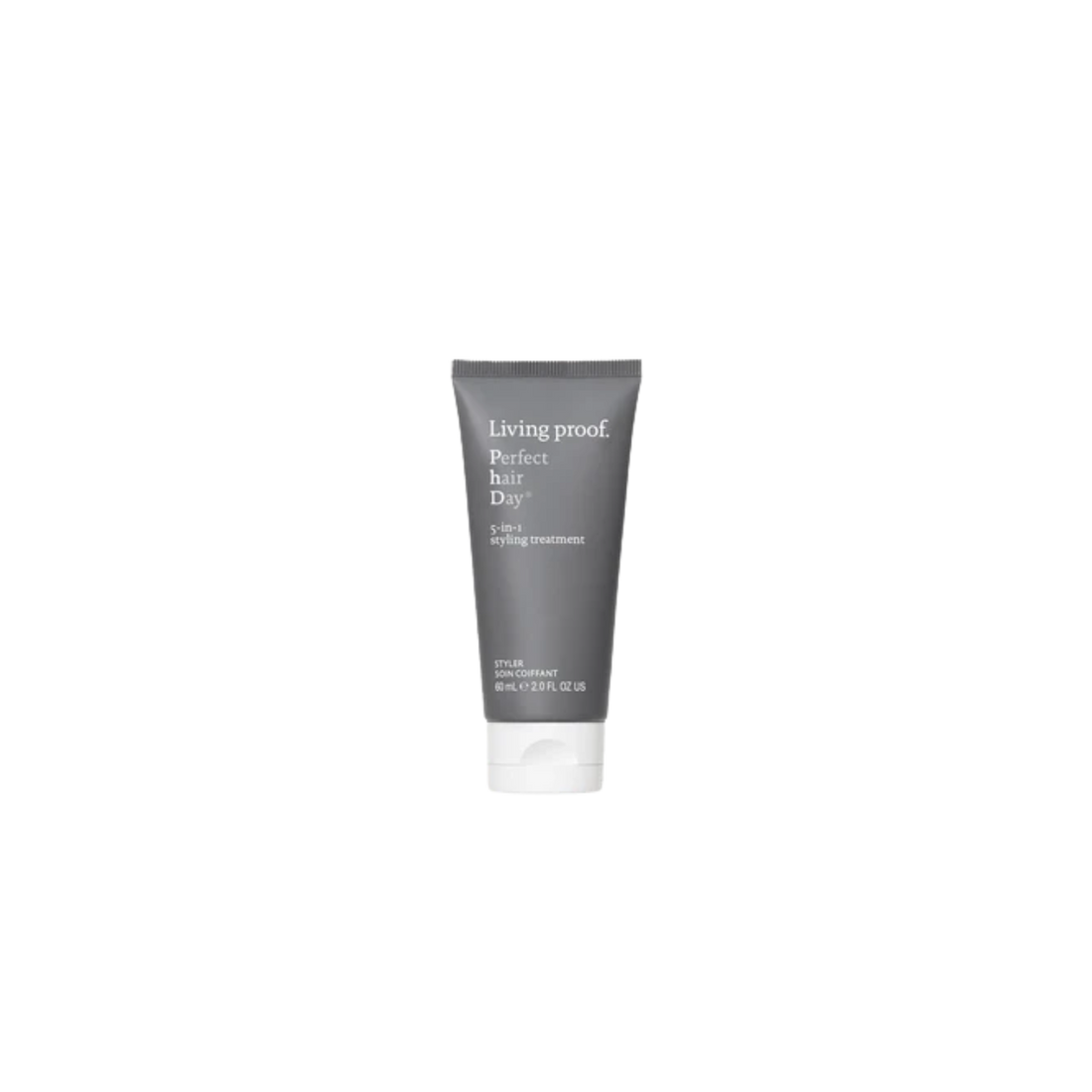 Tube de Perfect Hair Day 5-in-1 Styling Treatment Living Proof – soin coiffant multi-bénéfices pour tous types de cheveux – 118 ml

