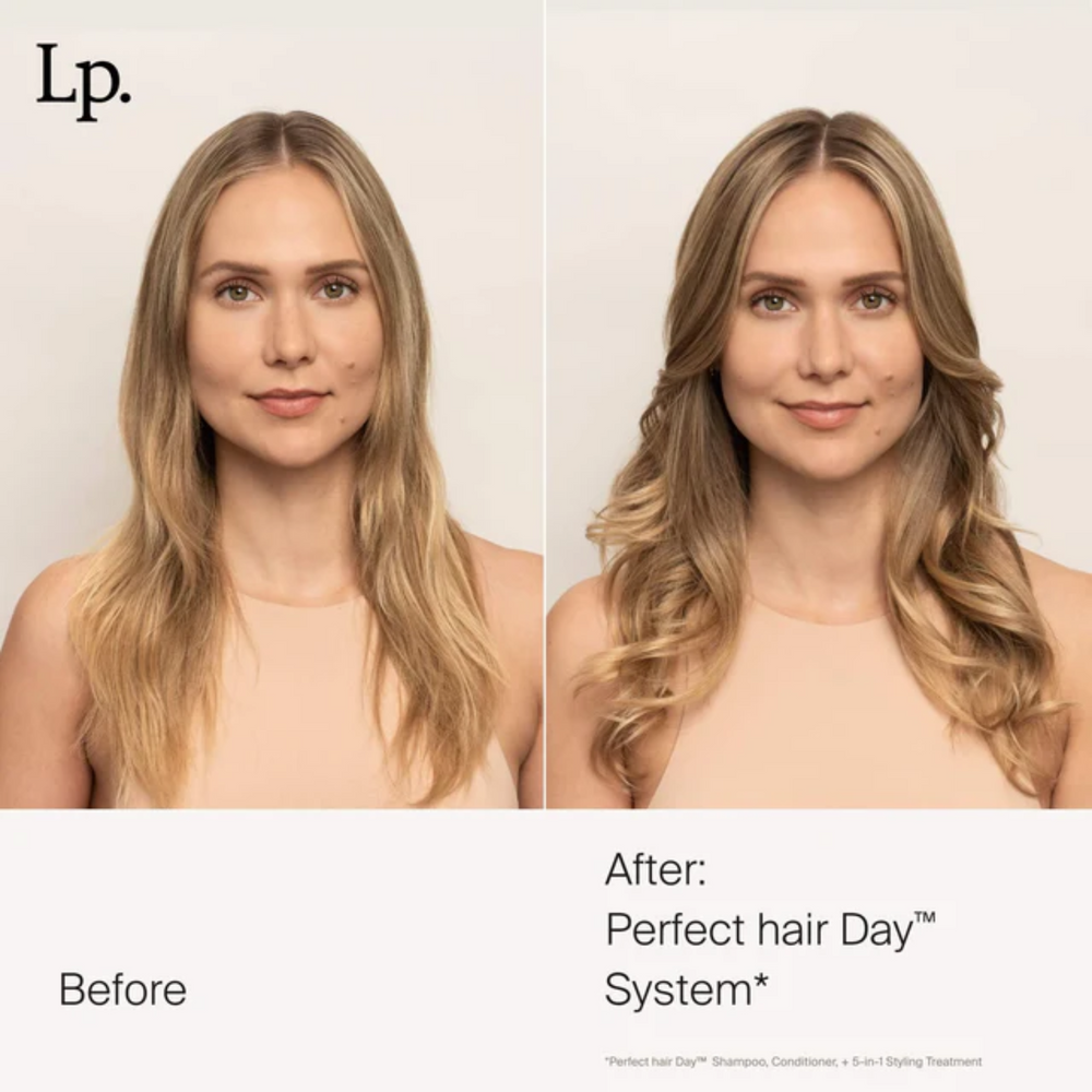 Tube de Perfect Hair Day 5-in-1 Styling Treatment Living Proof – soin coiffant multi-bénéfices pour tous types de cheveux – 118 ml

