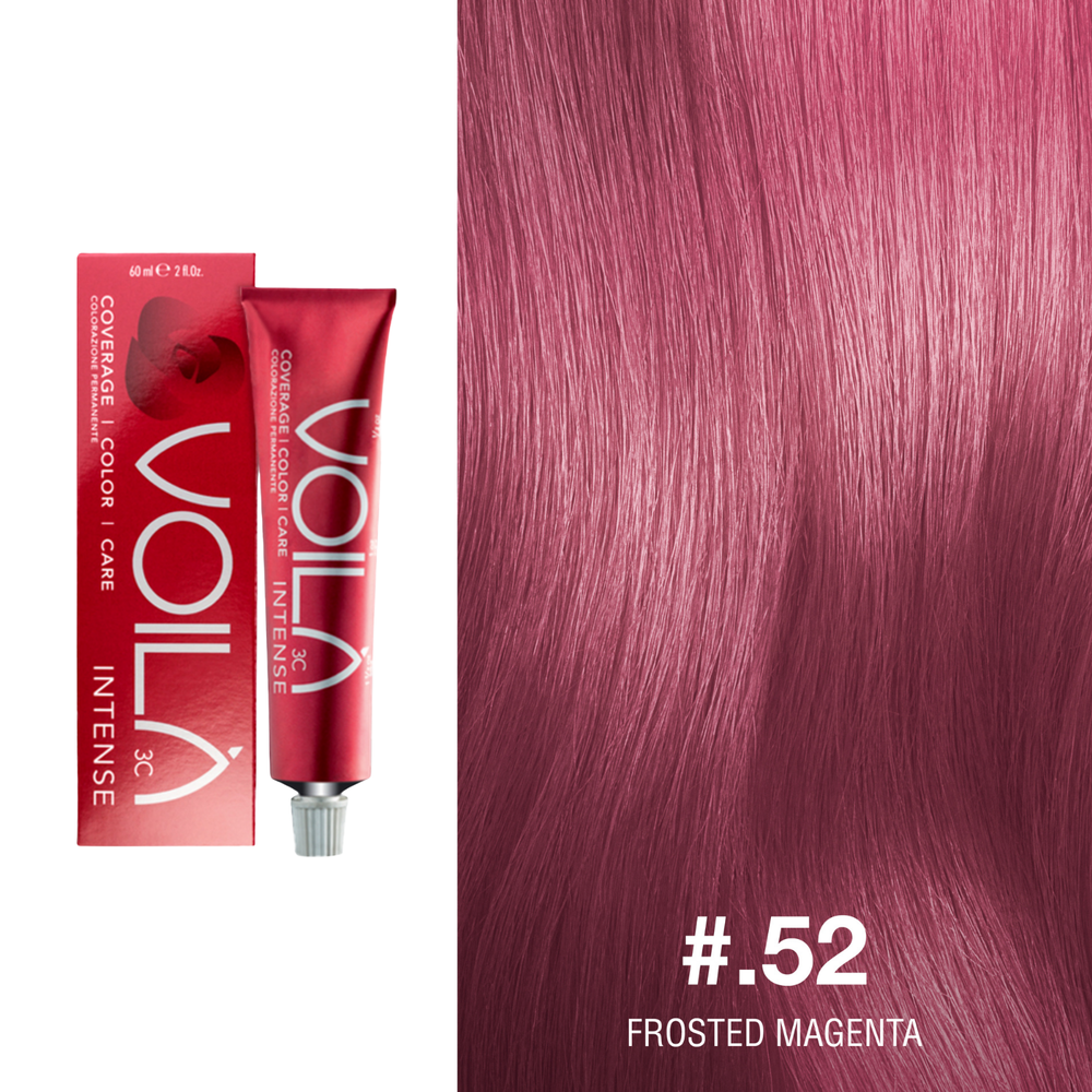 Tube de coloration permanente Voilà 60 ml pour cheveux – couleur intense et couverture totale des cheveux blancs