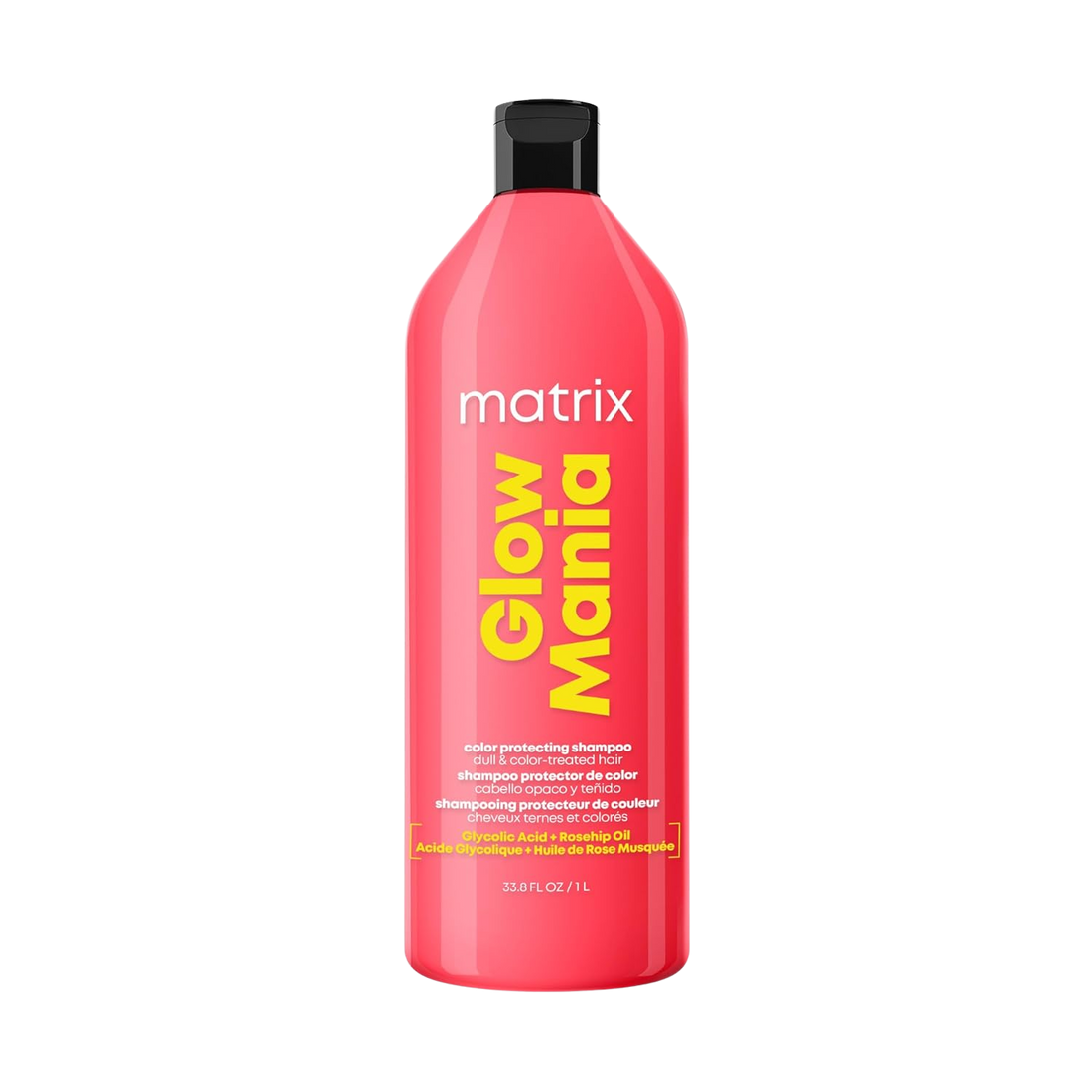 Flacon du shampooing Matrix Glow Mania Color Protecting sans sulfate