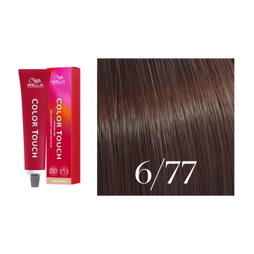 Tube de coloration Wella Color Touch demi-permanente 60 ml – nuances de couleur brillantes et professionnelles.