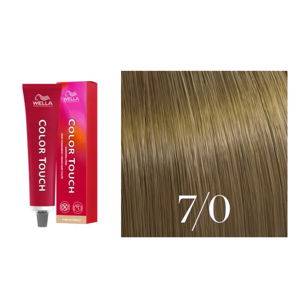 Tube de coloration Wella Color Touch demi-permanente 60 ml – nuances de couleur brillantes et professionnelles.