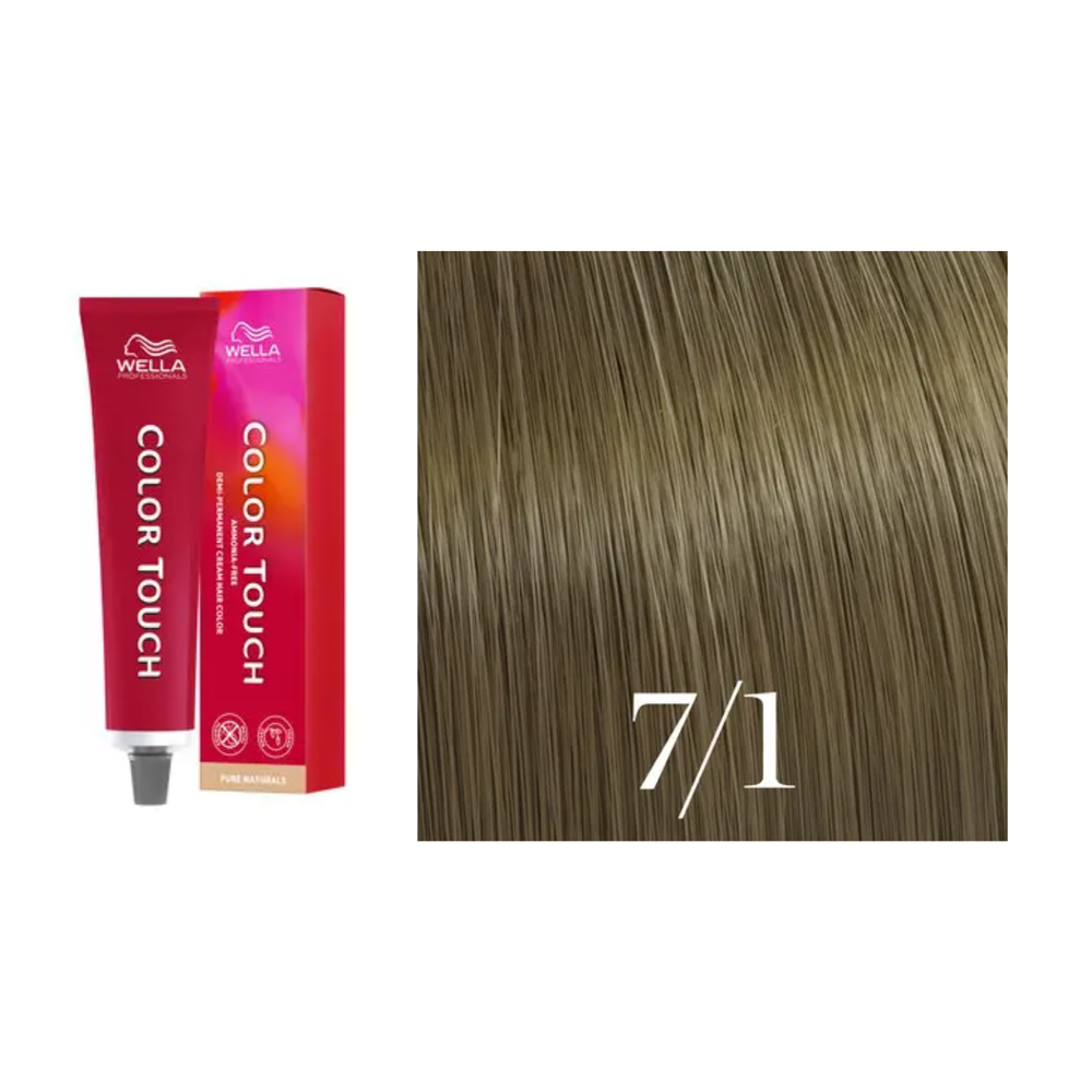 Tube de coloration Wella Color Touch demi-permanente 60 ml – nuances de couleur brillantes et professionnelles.