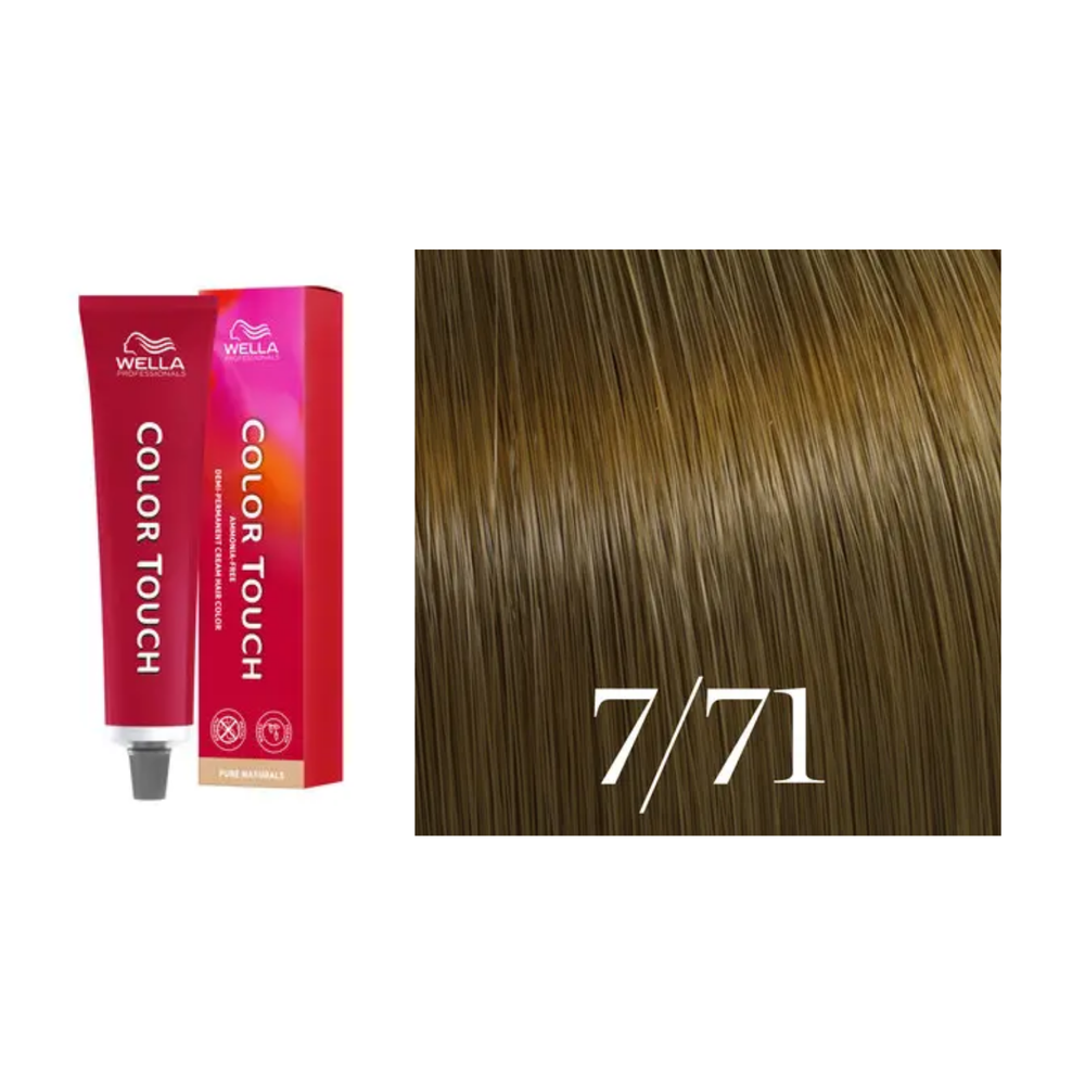 Tube de coloration Wella Color Touch demi-permanente 60 ml – nuances de couleur brillantes et professionnelles.