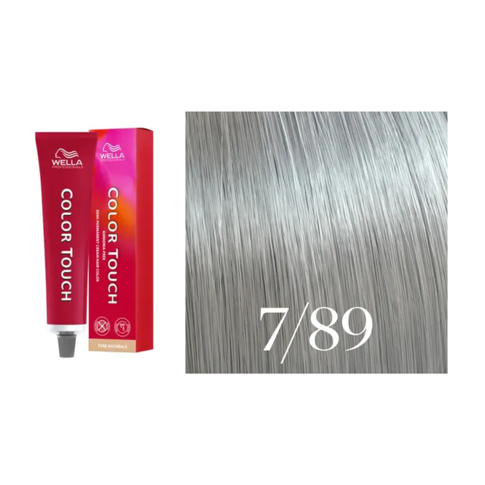 Tube de coloration Wella Color Touch demi-permanente 60 ml – nuances de couleur brillantes et professionnelles.